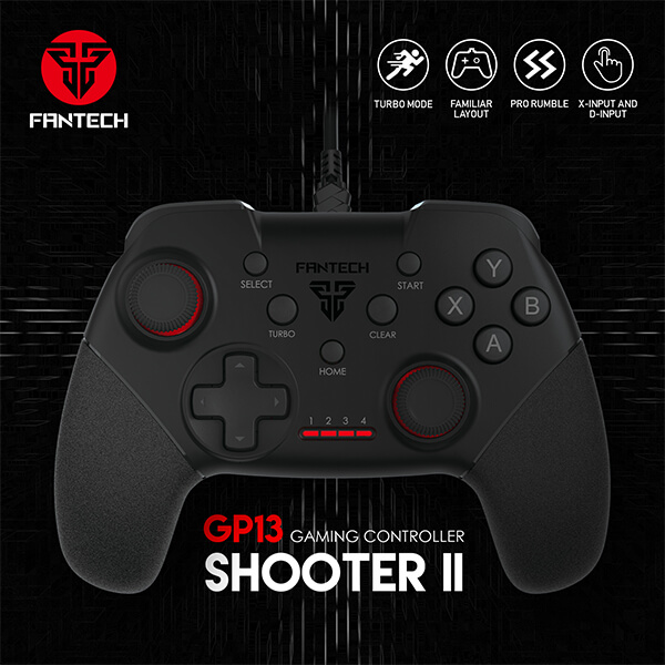 FANTECH SHOOTER II GP13 GAMING CONTROLLER WIRD FANTECH SHOOTER II GP13 GAMING CONTROLLER WIRD